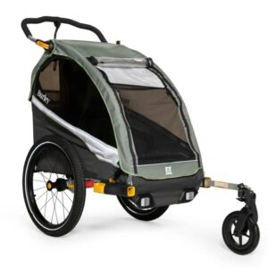 Burley D´Lite X Single Fahrradanhänger für 1 Kind - sage green/charcoal